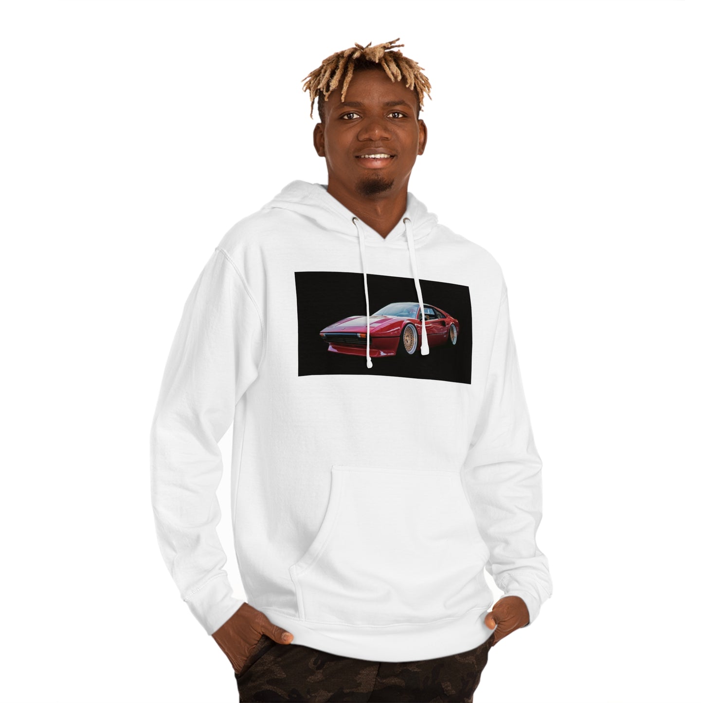 Classic Red Sports Car Hoodie