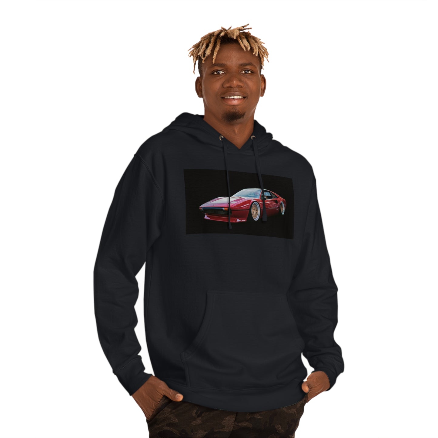 Classic Red Sports Car Hoodie