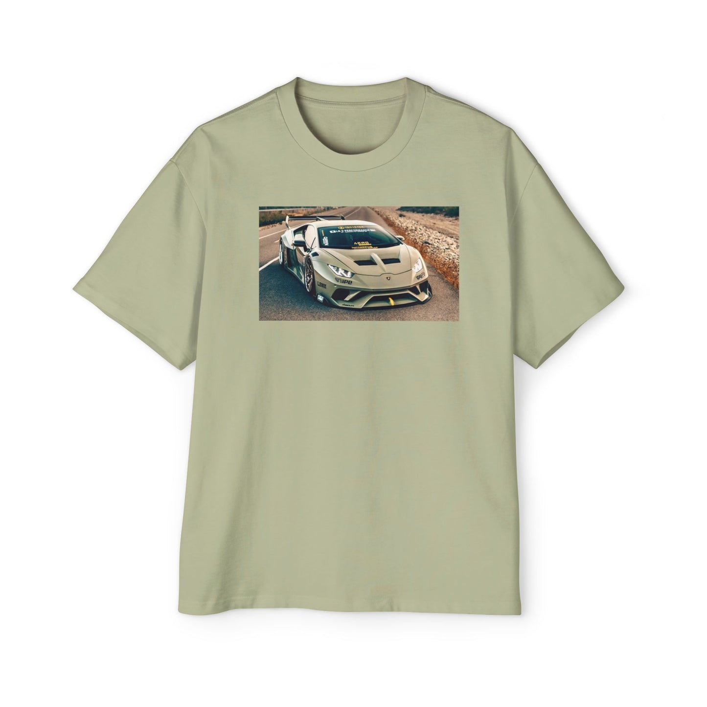 Men's Oversized Tee - Lambo Print