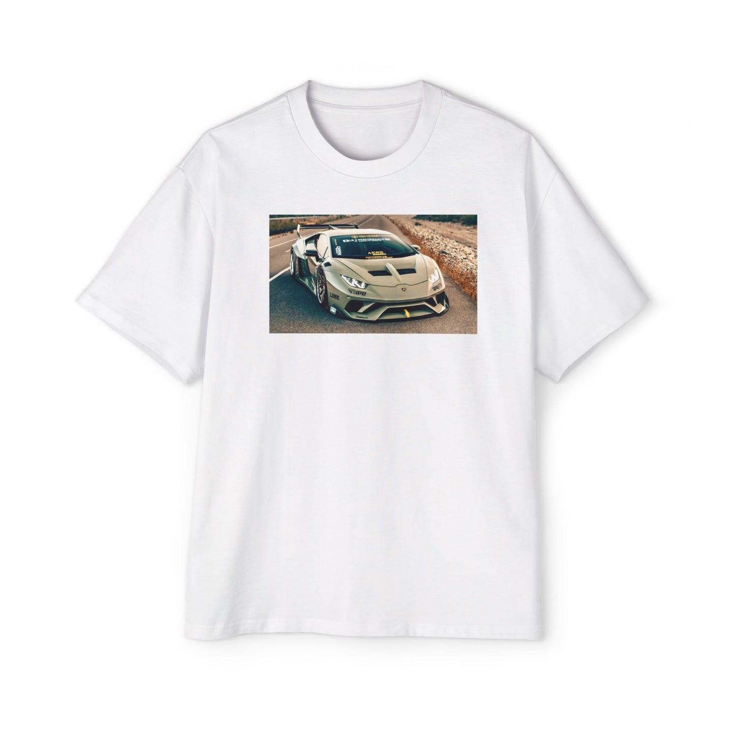 Men's Oversized Tee - Lambo Print